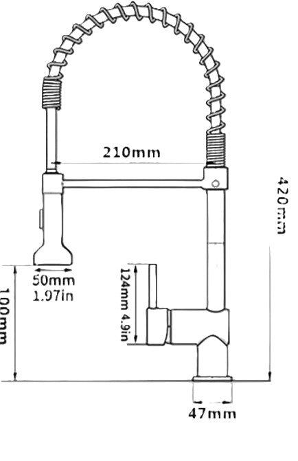 Black Stainless Steel Kitchen Faucet